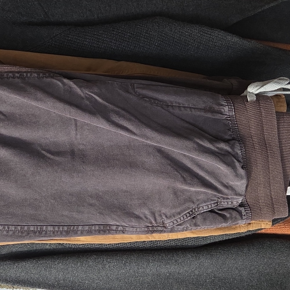 Brown Drawstring Jogger Pants - Unbranded